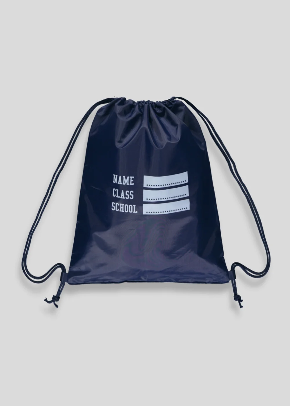 Kids Navy Drawstring Pump Bag - One Size Image 1