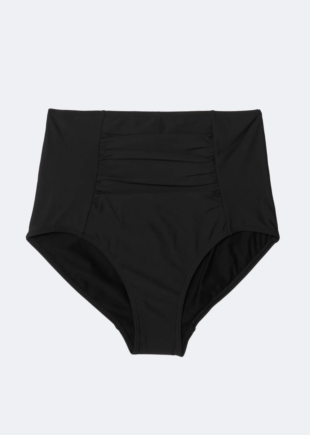Black Tummy Control High Waisted Bikini Bottoms - 22 Image 4