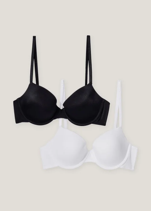 2 Pack Smooth T-Shirt Bras - 32A Image 1