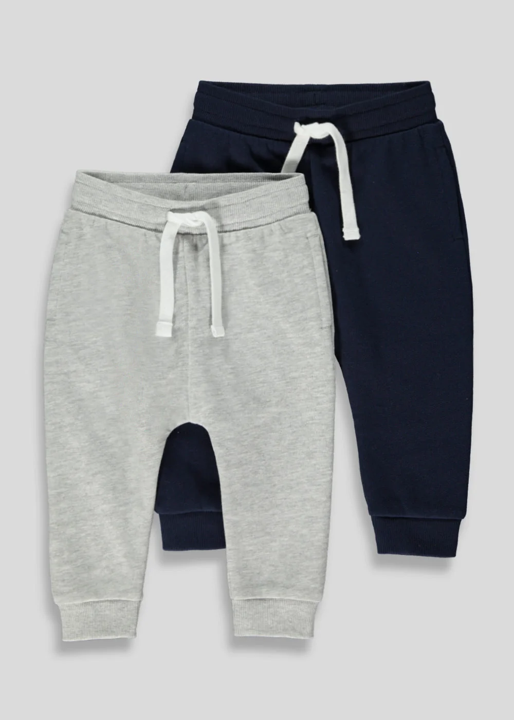 Boys 2 Pack Joggers (9mths-5yrs) - 9-12 months Image 1