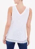 Lace Hem Vest Top - Size 8 Image 3