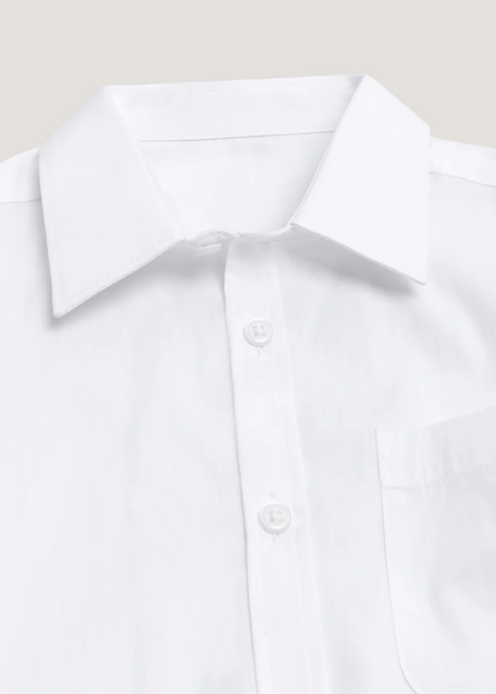 Boys 2 Pack White Short Sleeve Teen School Shirts (8-16yrs) - 8 Yrs Image 2