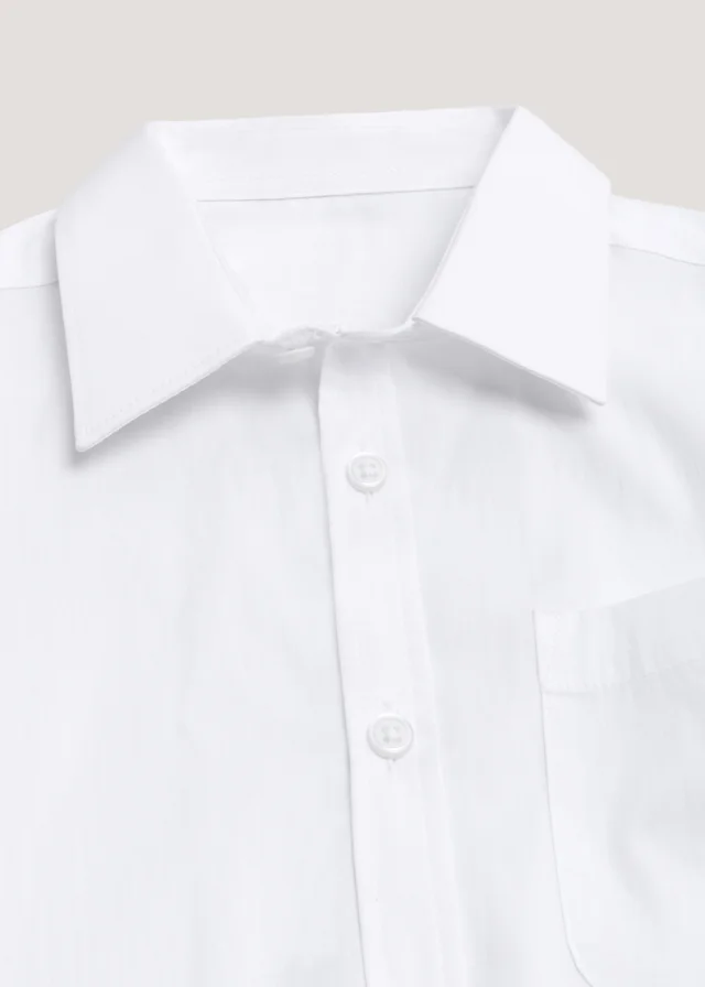 Boys 2 Pack White Short Sleeve Teen School Shirts (8-16yrs)