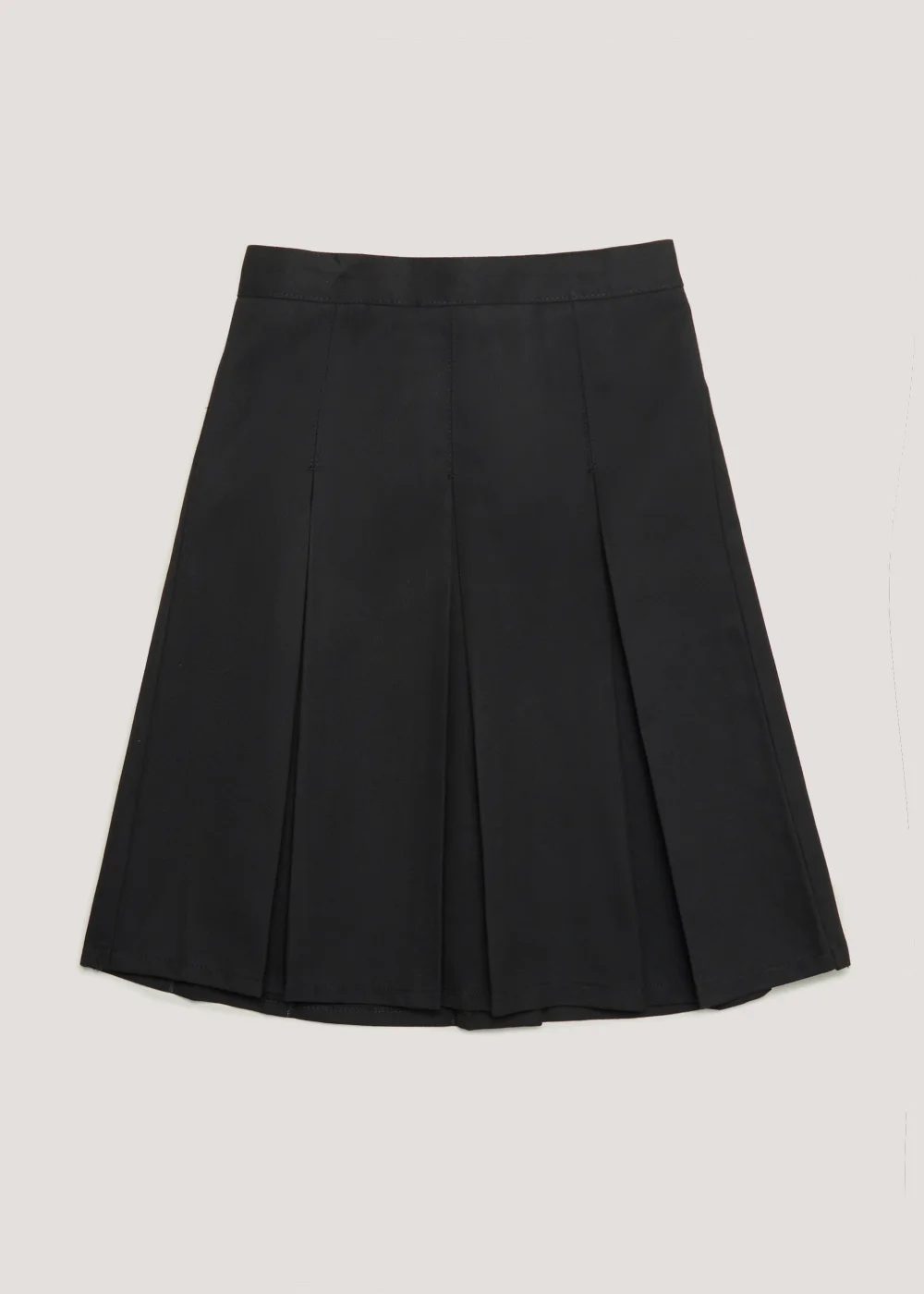 Girls Black Long Box Pleat School Skirt (6-16yrs) - Age 6 Years Image 1