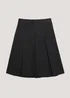 Girls Black Long Box Pleat School Skirt (6-16yrs) - Age 6 Years Image 1