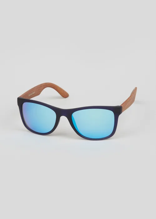 Foster Grant Frosted Wooden Arm Sunglasses - One Size Image 1