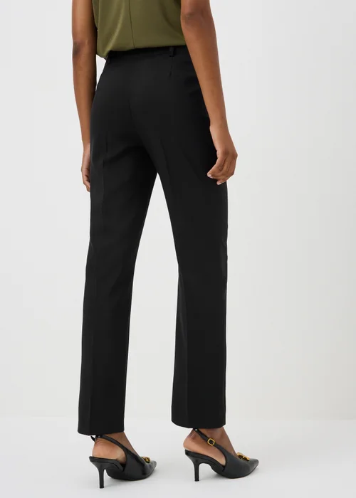 Black Straight Fit Trousers (Short) - 8 Image 2