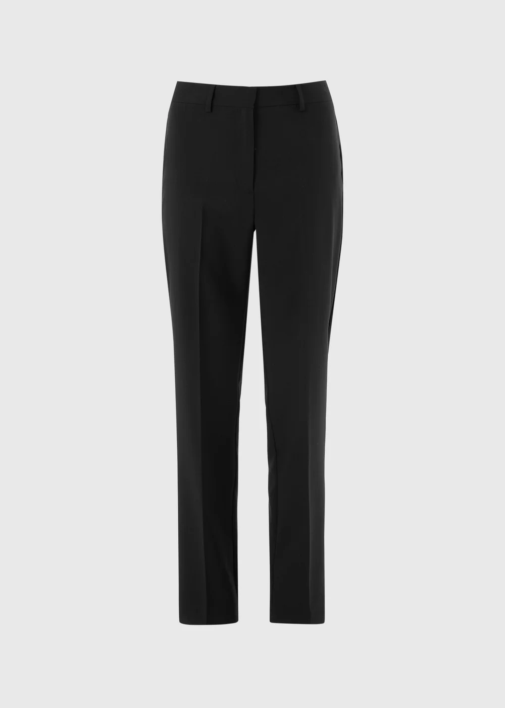 Black Straight Fit Trousers (Short) - 8 Image 4