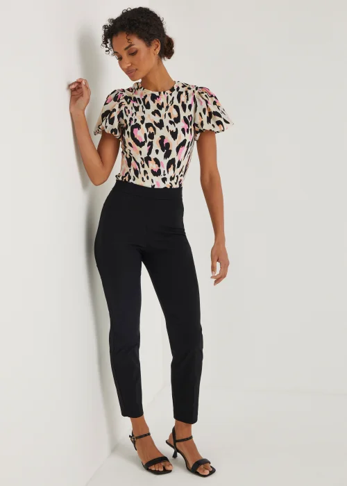 Et Vous Black Bengaline Slim Fit Trousers (Long Length) - 8 Image 4