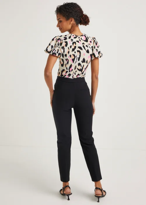 Et Vous Black Bengaline Slim Fit Trousers (Long Length) - 8 Image 2