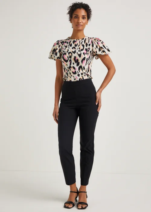 Et Vous Black Bengaline Slim Fit Trousers (Long Length) - 8 Image 1