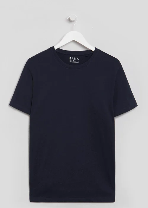 Navy Essential Crew Neck T-Shirt - S Image 4