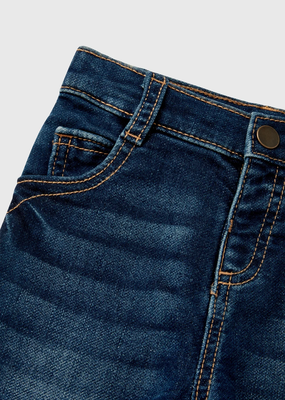 Boys Blue Pull On Skinny Jeans (9mths-6yrs) - 9-12 months Image 2