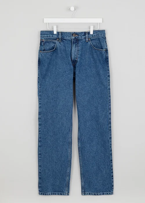 Wrangler Blue Straight Fit Jeans - 30 R Image 2