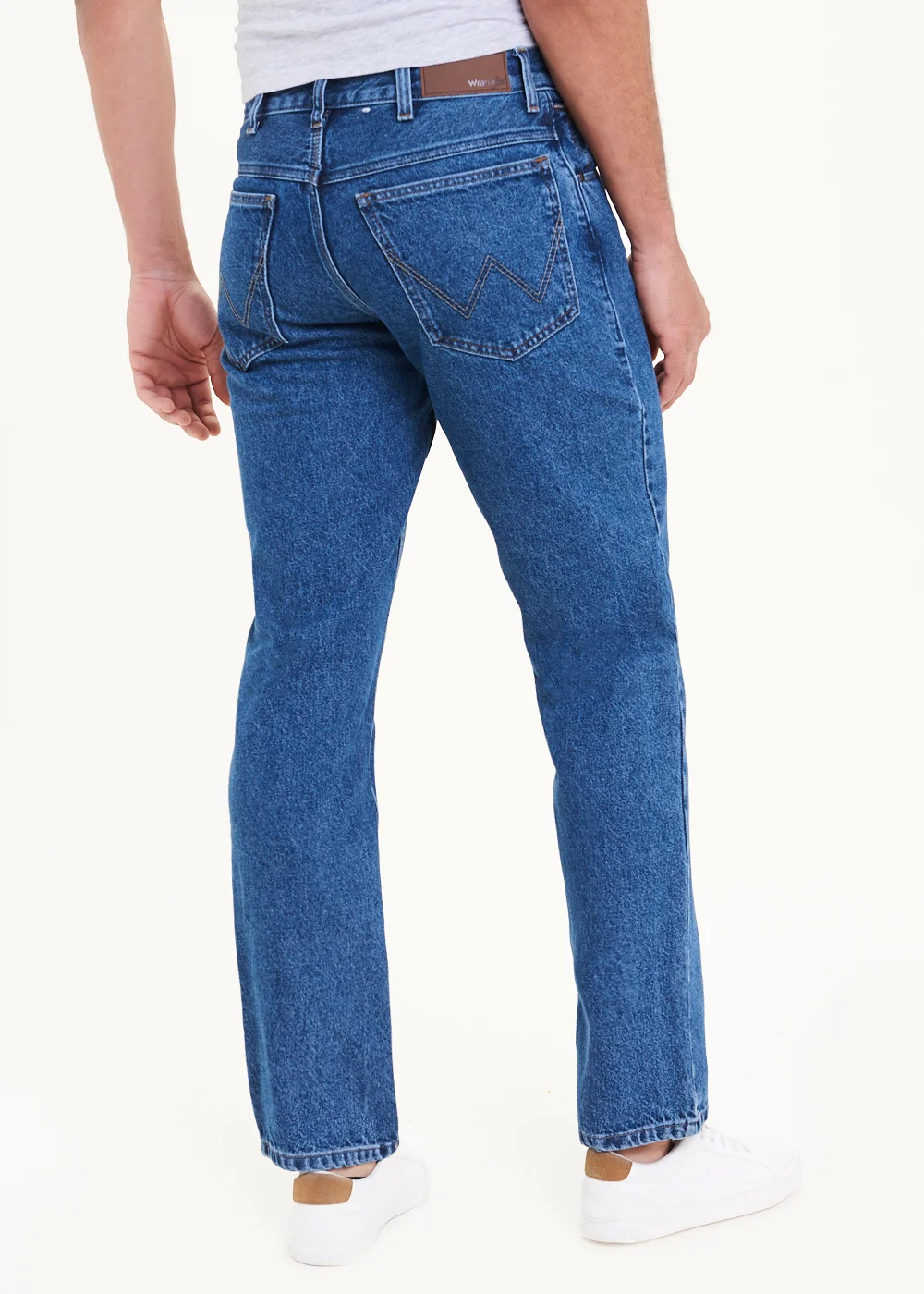 Wrangler Blue Straight Fit Jeans - 30 R Image 4