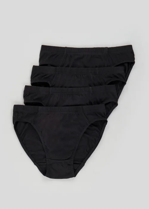 4 Pack Black Briefs - S Image 1