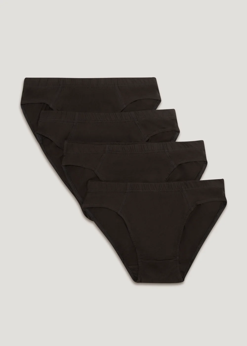 4 Pack Black Briefs - S Image 4