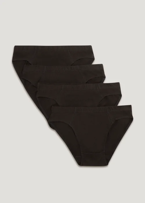 4 Pack Black Briefs - S Image 4