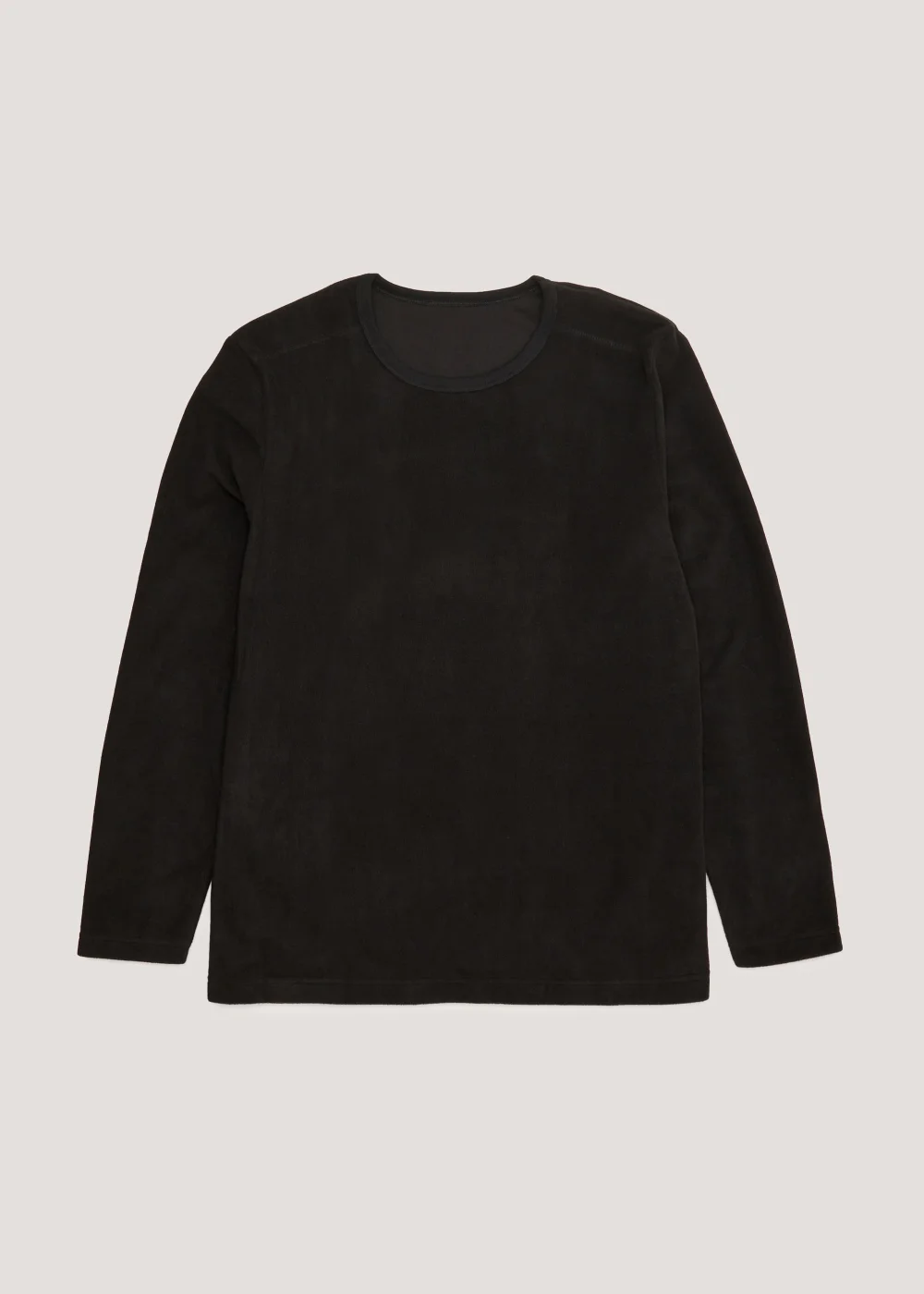 Black Long Sleeve Thermal Microfleece Top - L Image 3