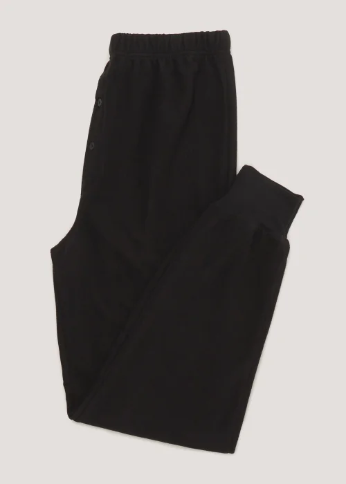 Black Microfleece Thermal Long Johns - S Image 4
