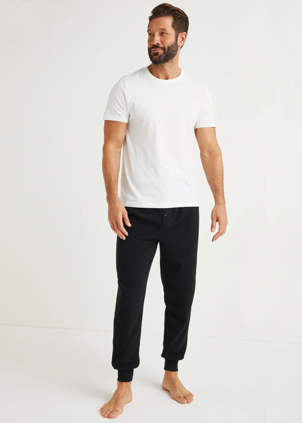 Black Microfleece Thermal Long Johns - S Image 1