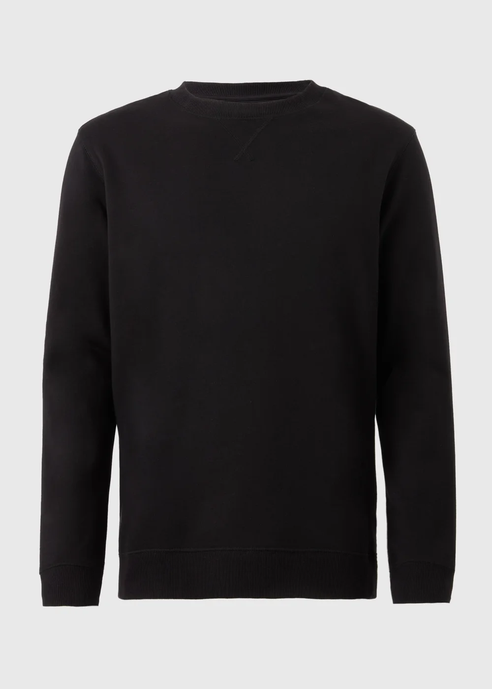 Black Essential Crew Neck Sweatshirt - S Image 5