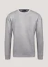 Grey Essential Crew Neck Sweatshirt - Small Image 8