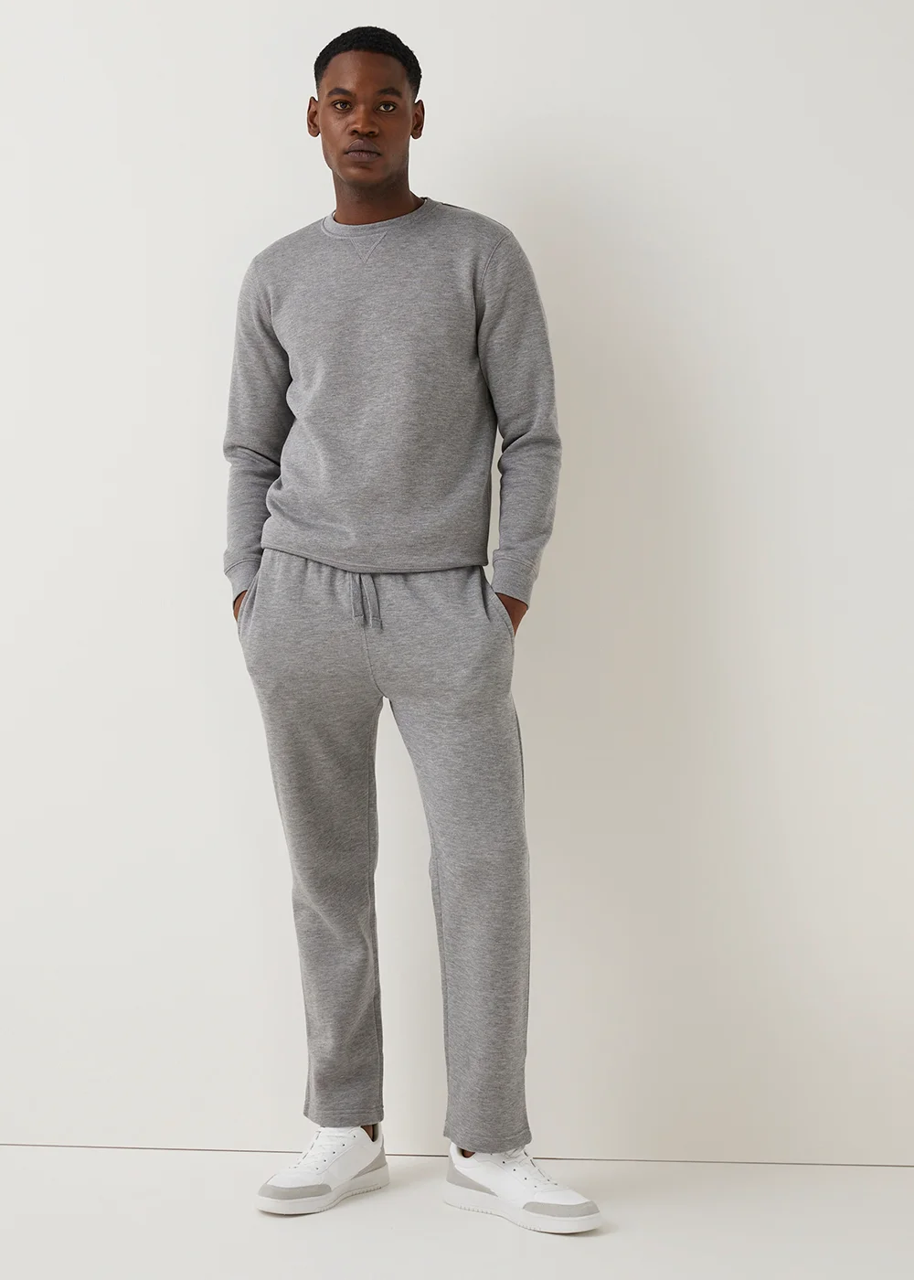 Grey Essential Crew Neck Sweatshirt - Small Image 5