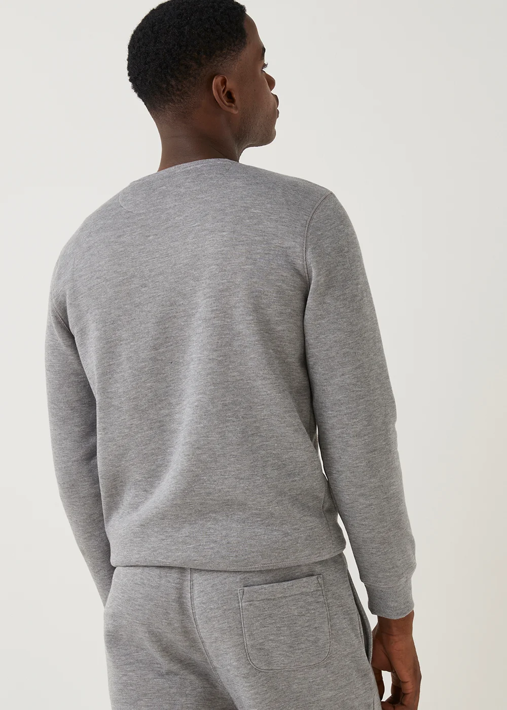 Grey Essential Crew Neck Sweatshirt - Small Image 2