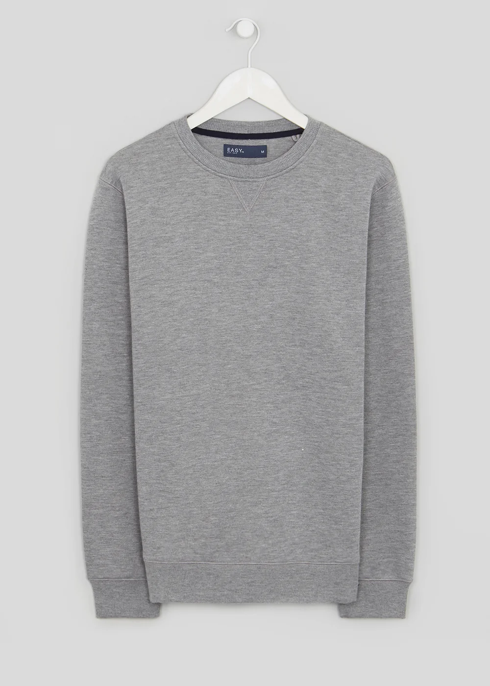 Grey Essential Crew Neck Sweatshirt - Small Image 3