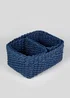 Set of 3 Navy Paper Rope Storage Baskets Image 2