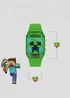 Kids Green Minecraft Light Up Digital Watch (One Size) - One Size Image 4