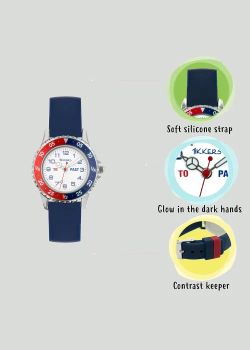 Kids Tikkers Blue Time Teacher Watch (One Size) - One Size Image 3