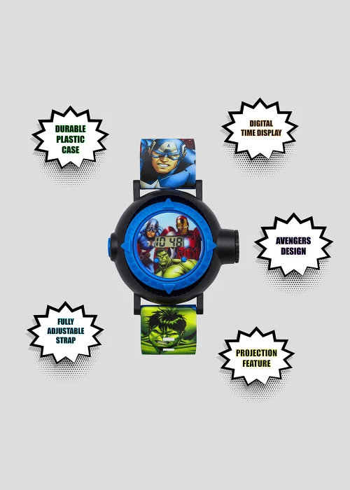 Kids Marvel Avengers Digital Projection Watch (One Size) - One Size Image 3