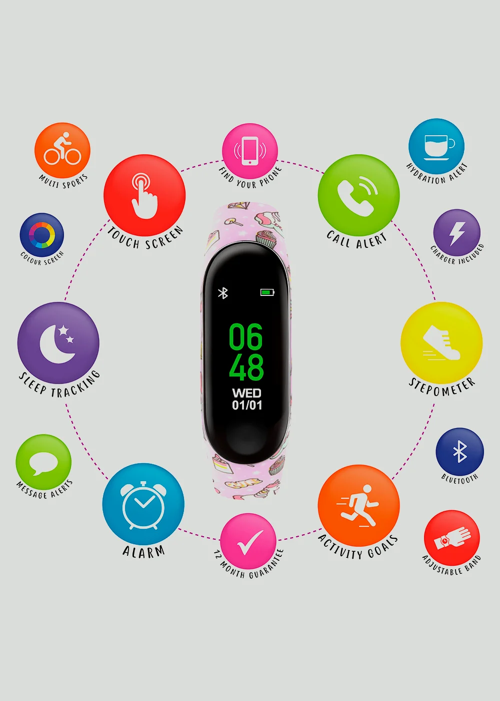 Kids Tikkers Smart Activity Tracker Watch (One Size) - One Size Image 2