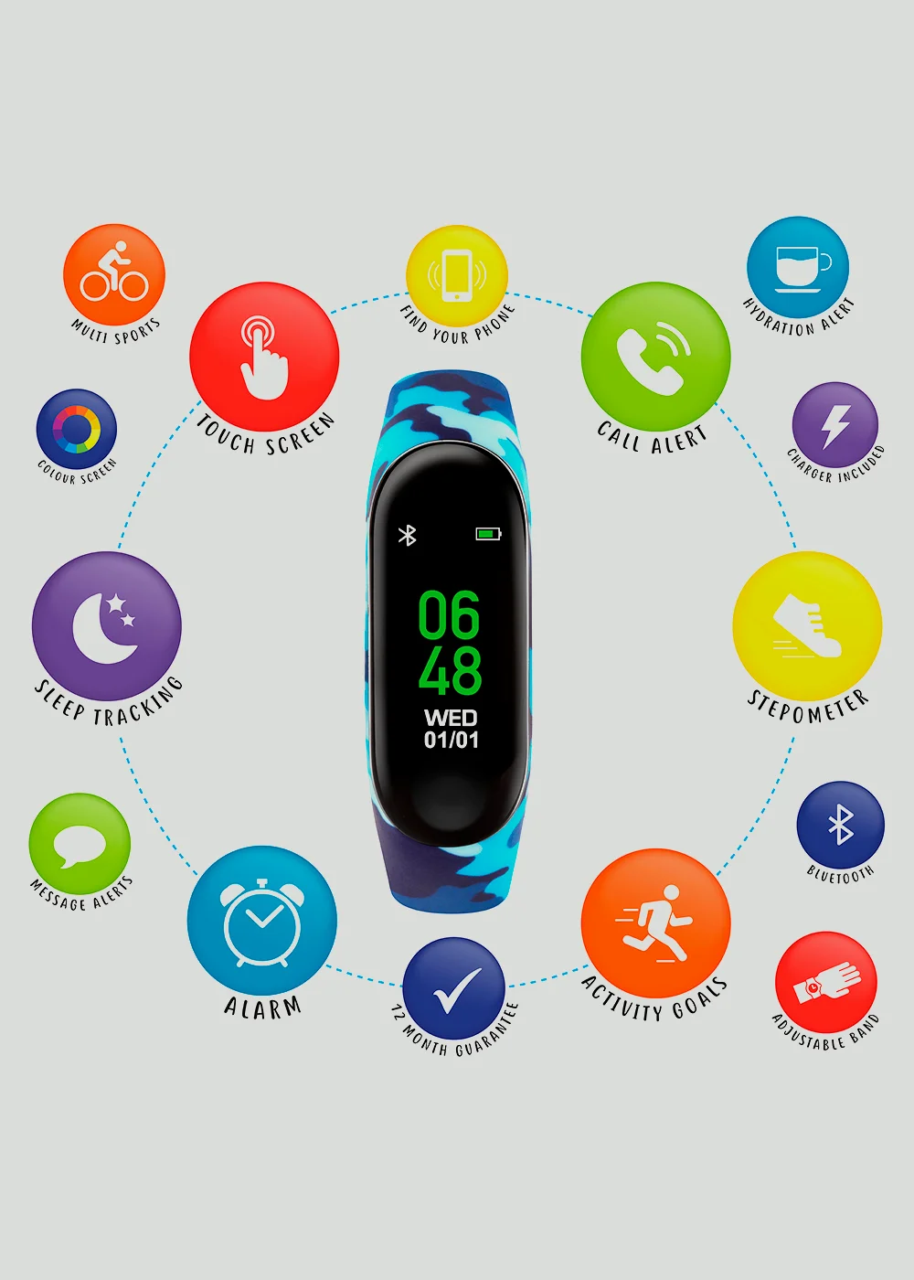 Kids Tikkers Smart Activity Tracker Watch (One Size) - One Size Image 4