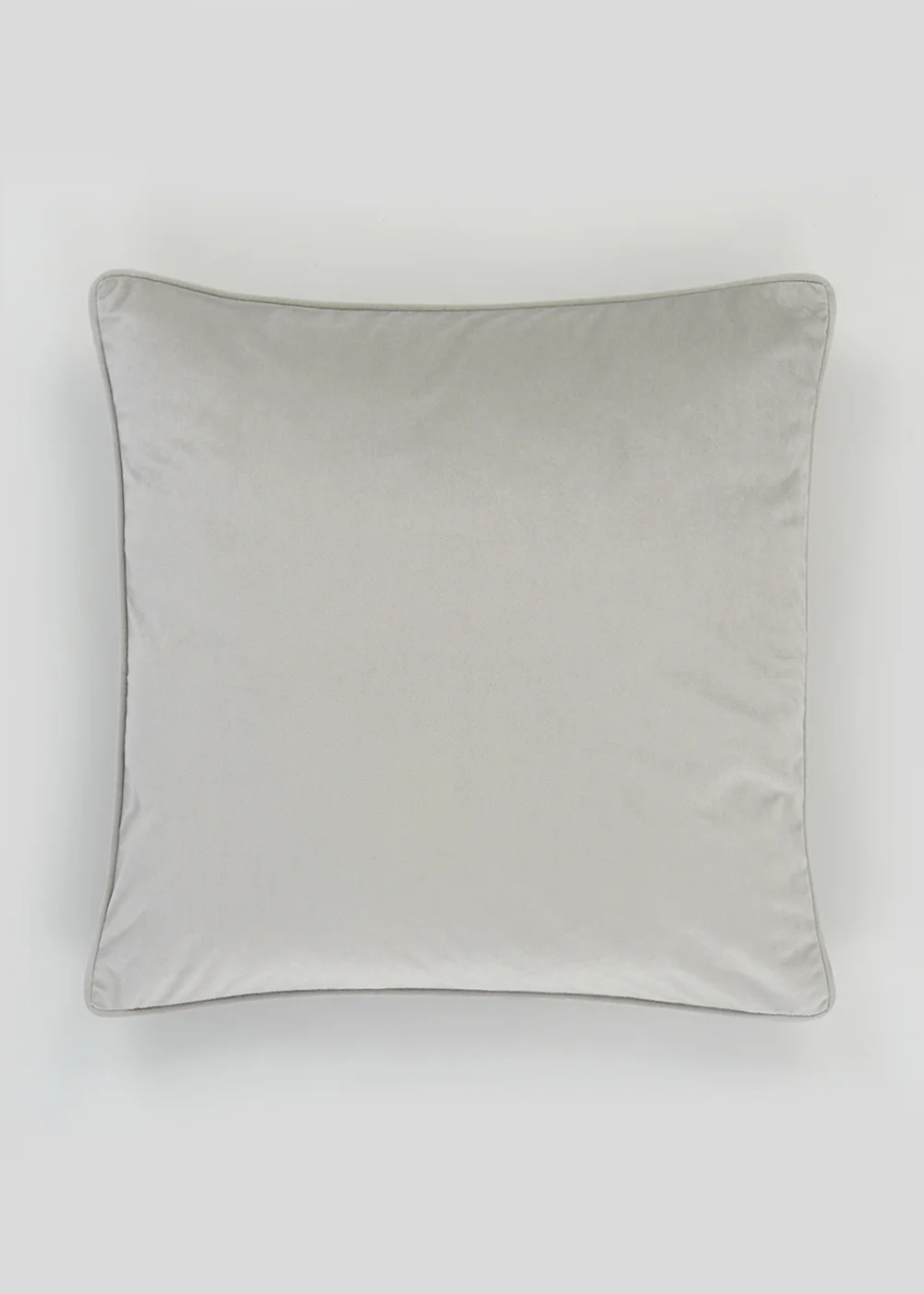 Grey Large Velvet Cushion Image 1
