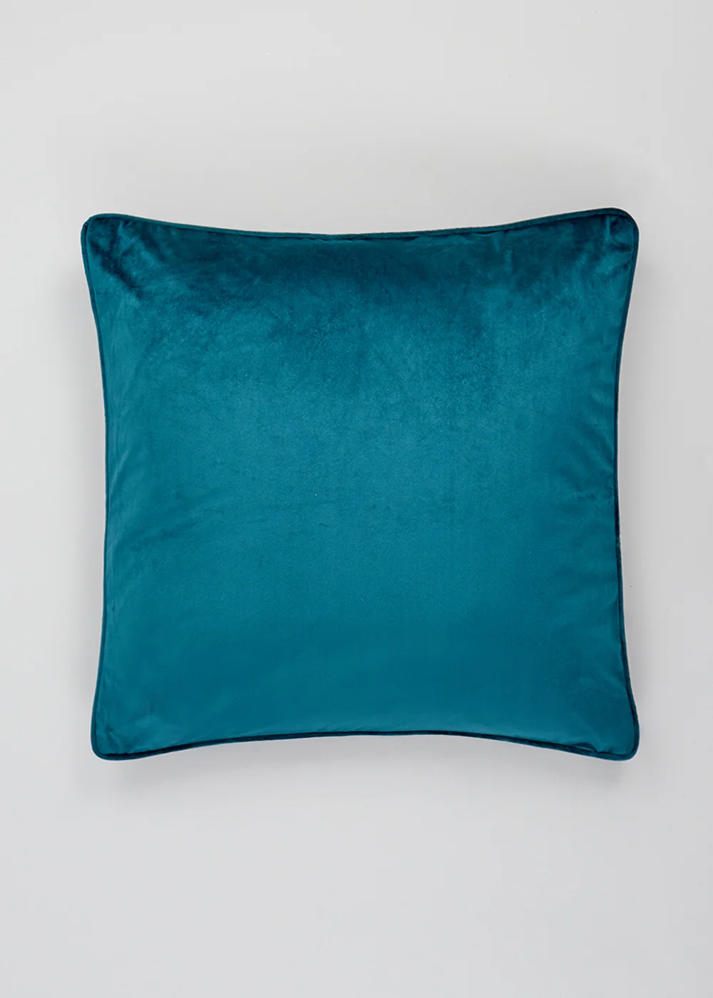 Teal Large Velvet Cushion (55cm x 55cm) Image 1