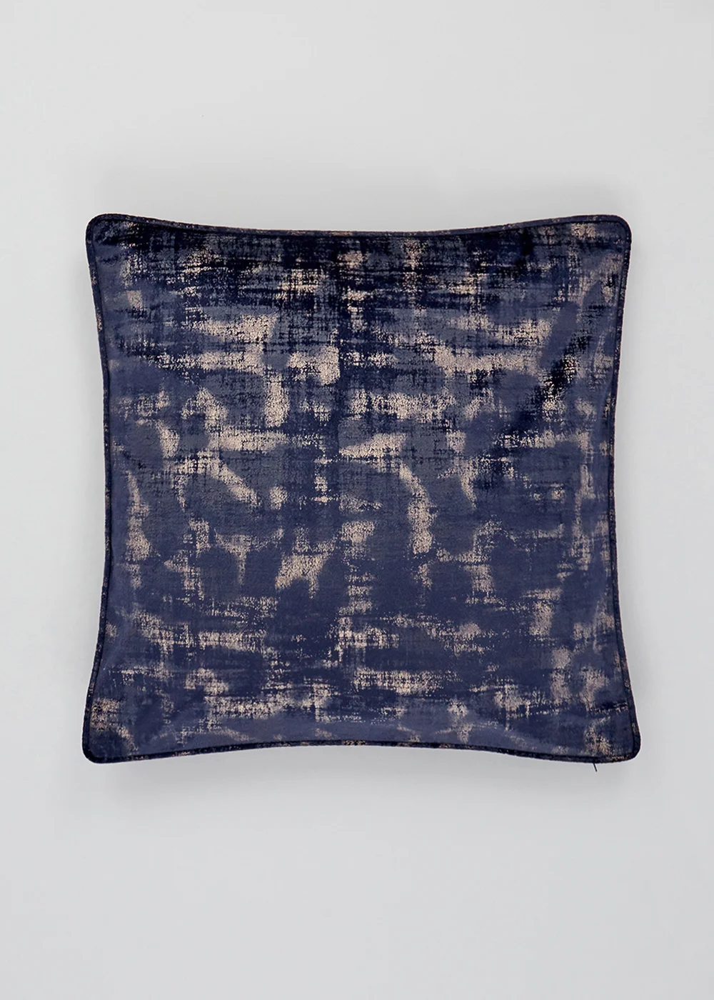 Blue Velvet Foil Cushion Image 1