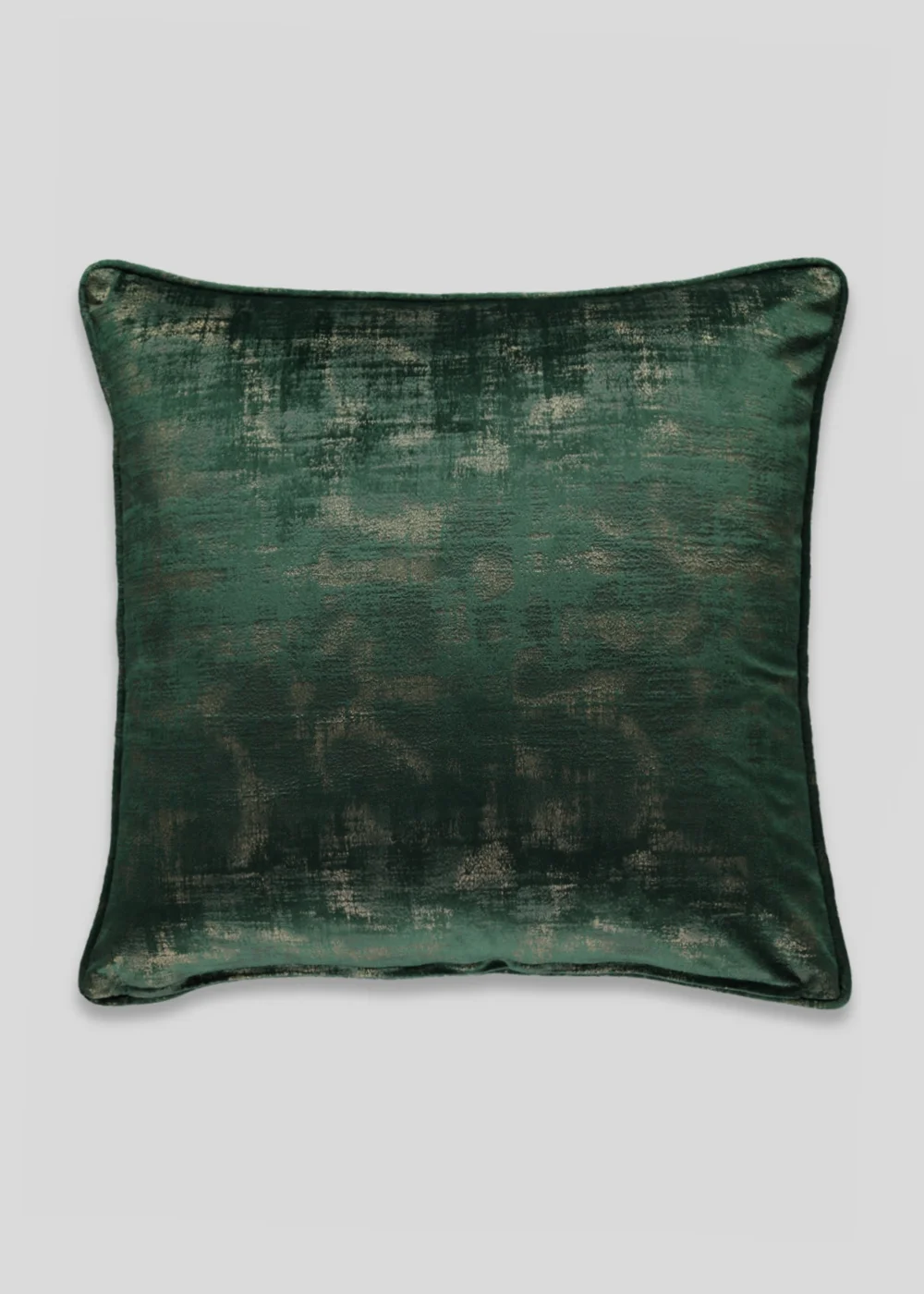 Green Velvet Foil Cushion (50cm x 50cm) Image 1