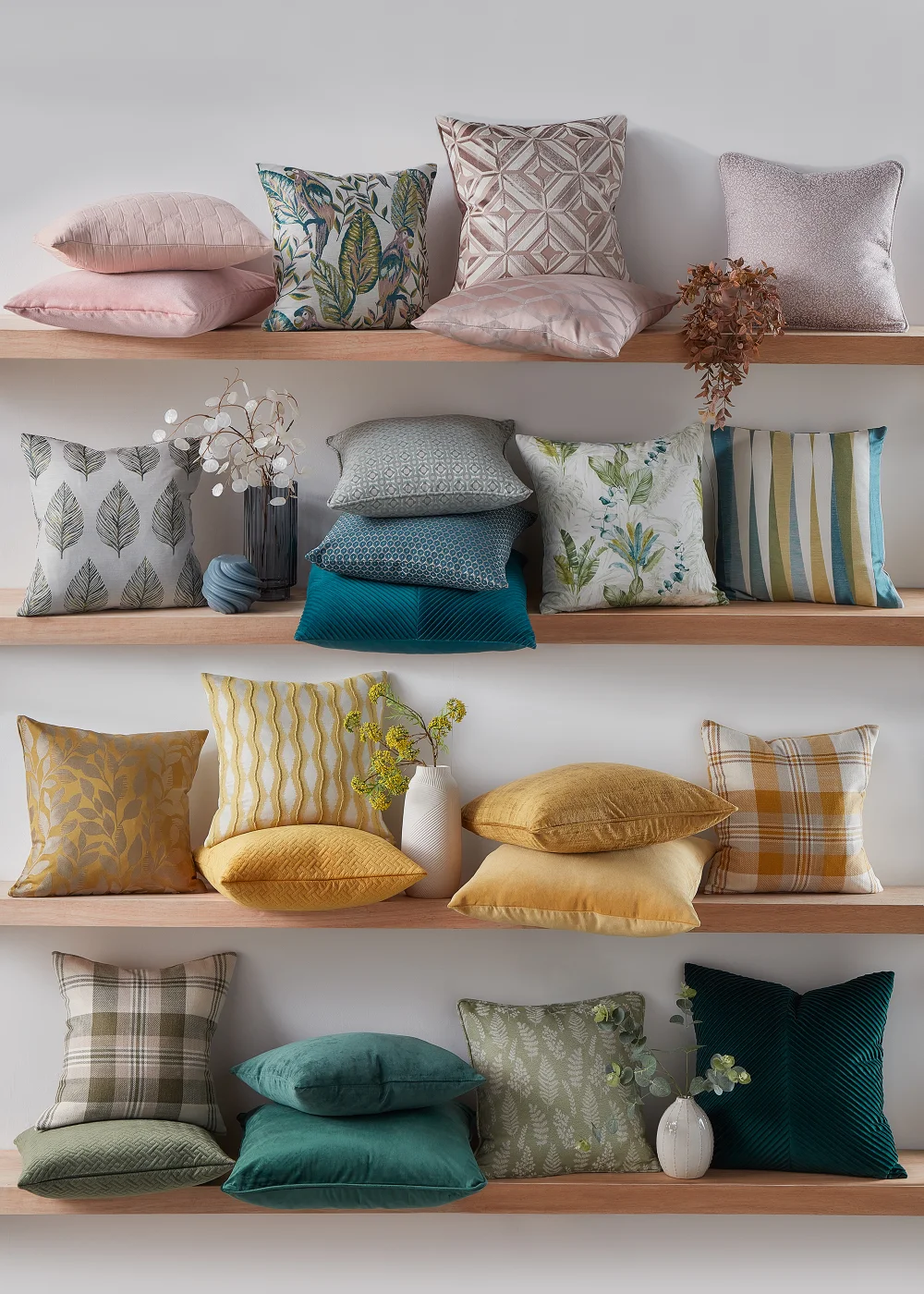 Ochre Velvet Foil Cushion Image 2