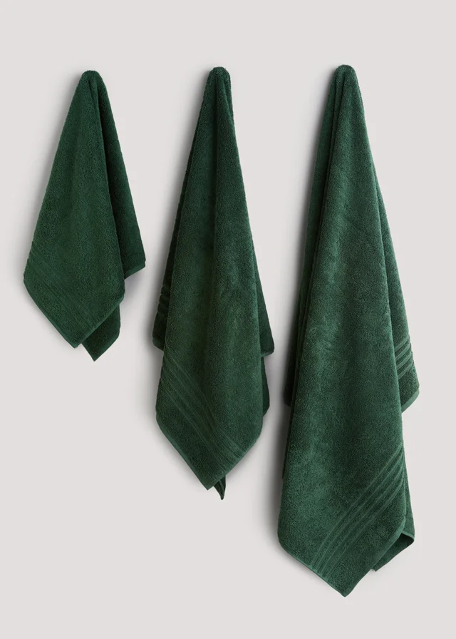 Tropical Green 100% Egyptian Cotton Towels