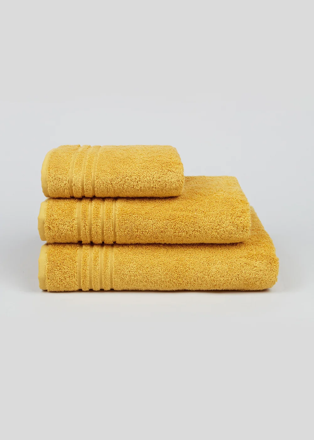 Yellow 100% Egyptian Cotton Towels - Hand Towel Image 1