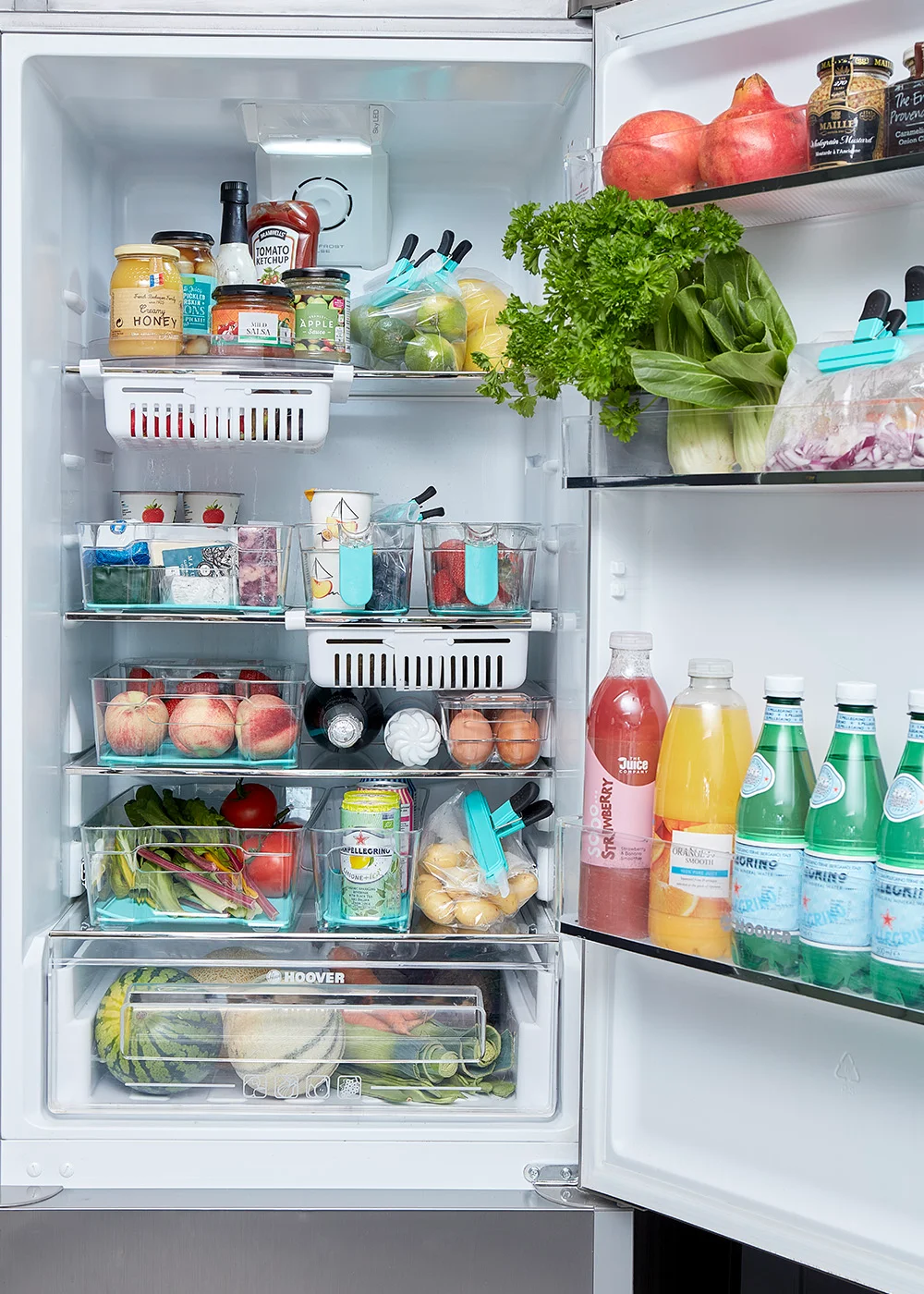 White Fridge Storage Basket (18.5cm x 16.5cm x 8cm) Image 2