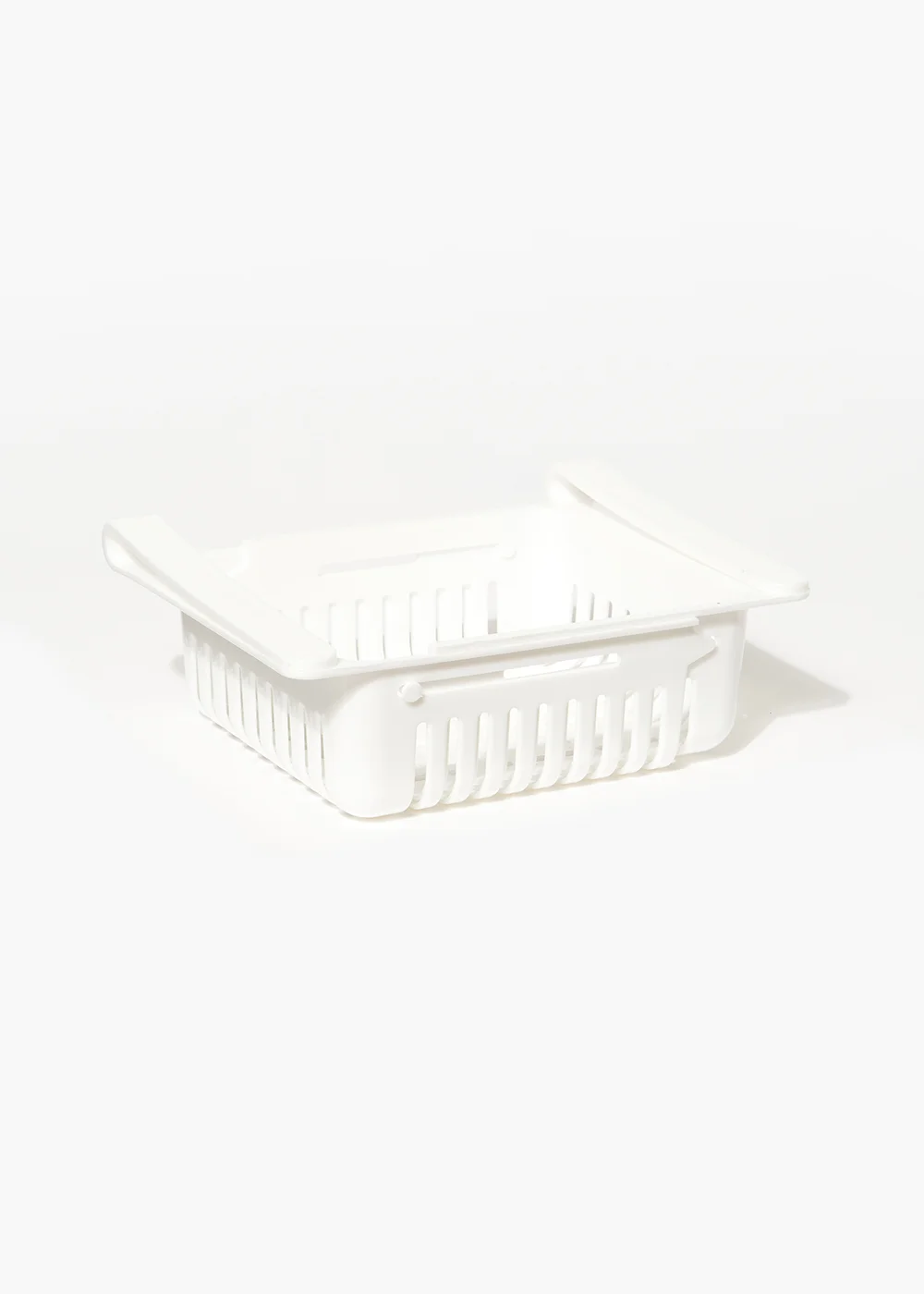 White Fridge Storage Basket (18.5cm x 16.5cm x 8cm) Image 1
