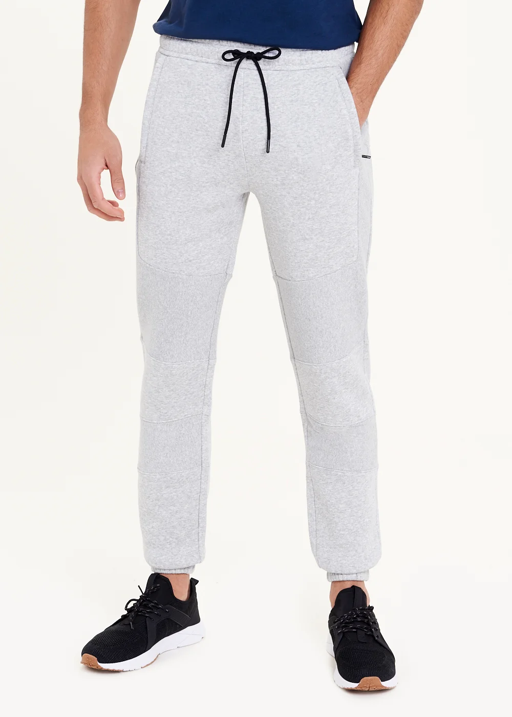 US Athletic Grey Cuffed Panel Joggers - Extra small Image 1