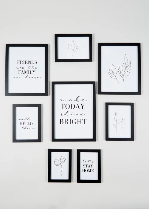 8 Pack Wall Hanging Photo Frames Image 1