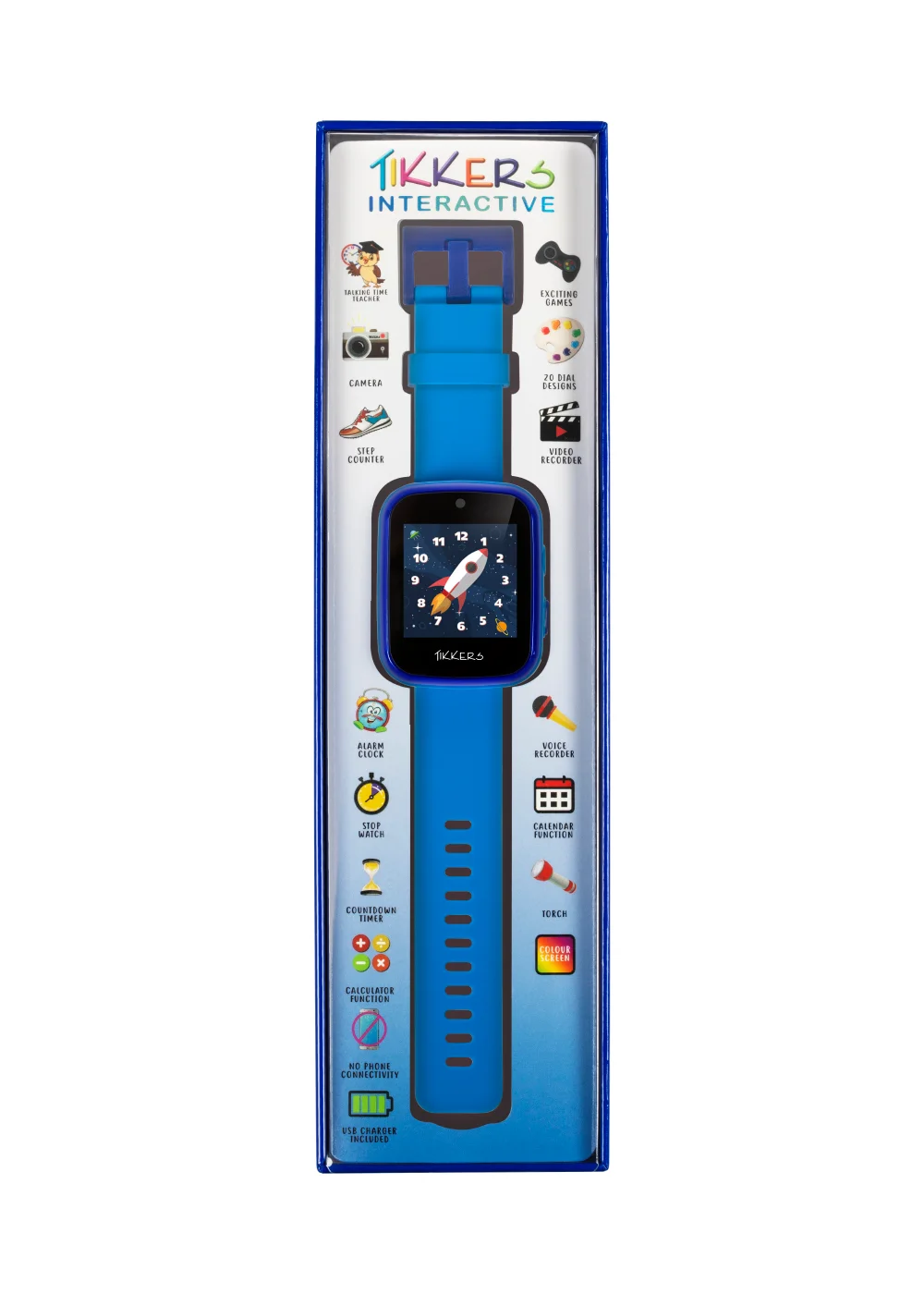 Kids Tikkers Blue Interactive Watch - One Size Image 5