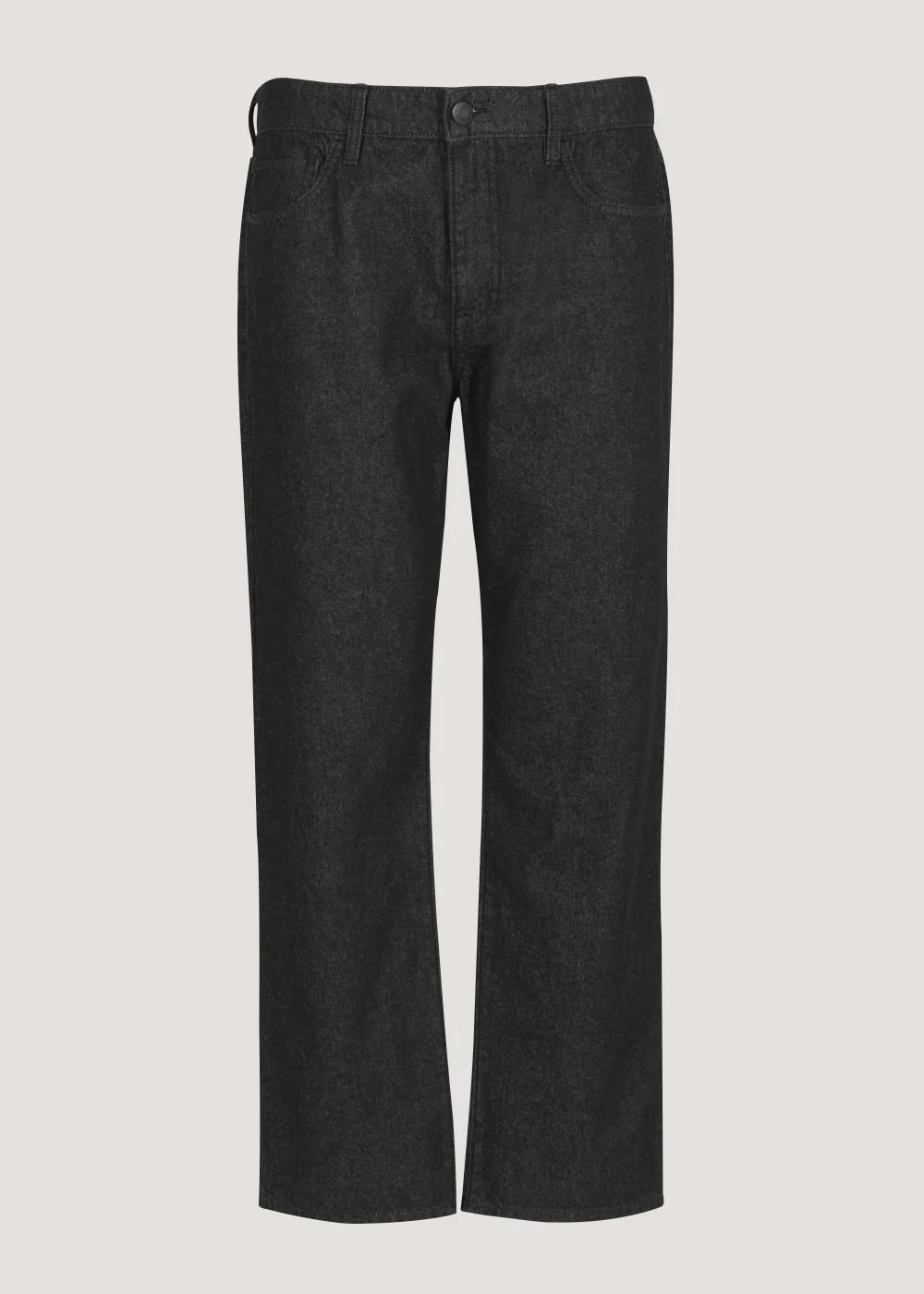 Black Straight Fit Rigid Jeans - 30 R Image 1