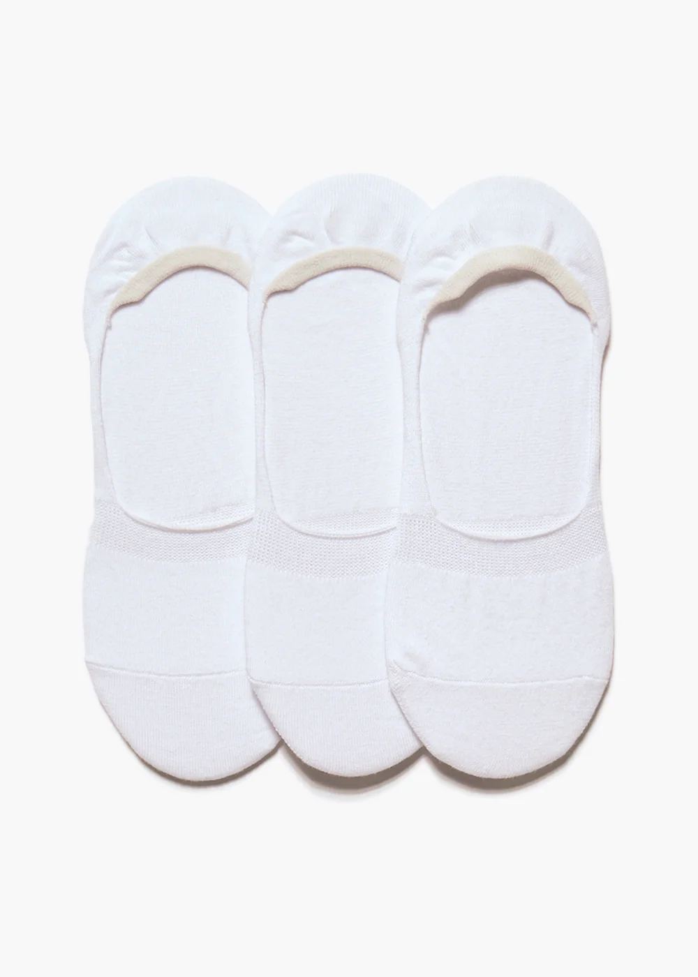3 Pack Invisible Trainer Socks - 3-5.5 Image 1